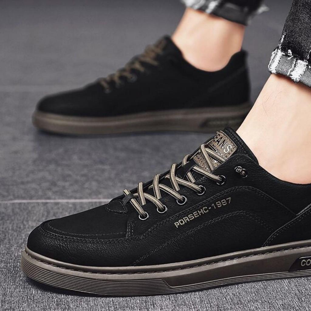 Ležérní Faux PU Černá a Pro Vnitřní Použití Japonská Obuv [adzu] Boty, Kůže, Pánské Tenisky, Kůže, Pohodlné, Lehké, Ležérní, Bílé, (Bílý,