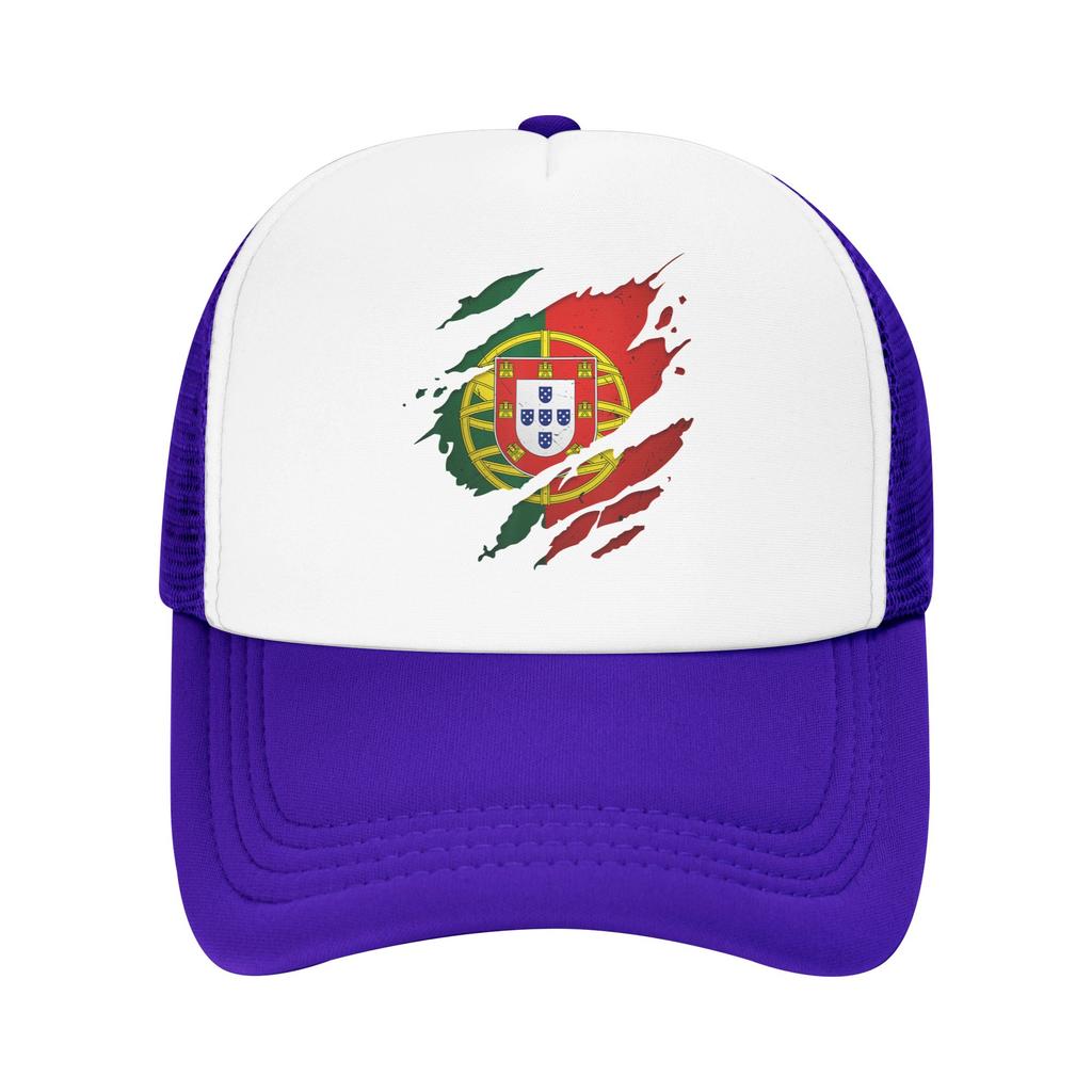 Portugal Flag Portuguese Mesh Baseball Caps Unisex Fashion Sun Caps  Dad Hat Adjustable Summer Trucker Hat