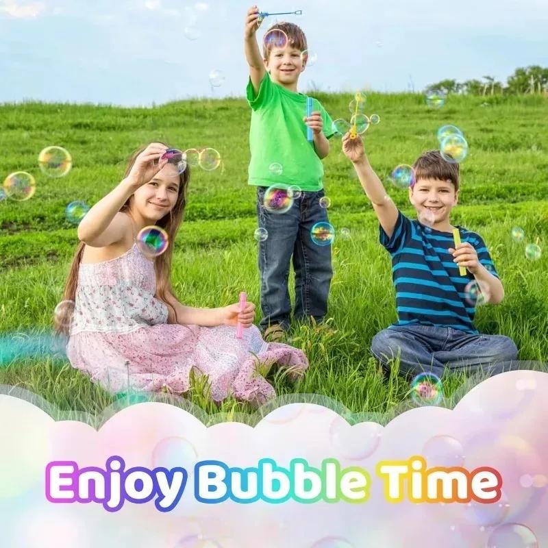 10/48PCS Colorful Bubble Soap Bottle Wand Soap Liquid Tube Kids Birthday Party Favors Pinata Filler Toys Wedding Gifts for Guest