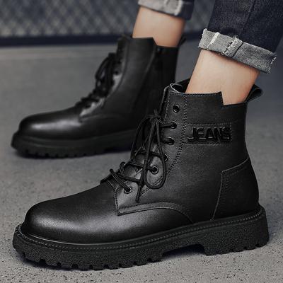 Bottines Desert pour Homme en Cuir Véritable Tout-aller Nouvelle Arrivée Chaussures Montantes d'Extérieur pour Homme Bottes de Moto Décontractées pour Homme de Haute Qualité