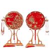 Red Wedding Hand Fan: Ancient Chinese Style Bridal Happiness Bouquet Fan