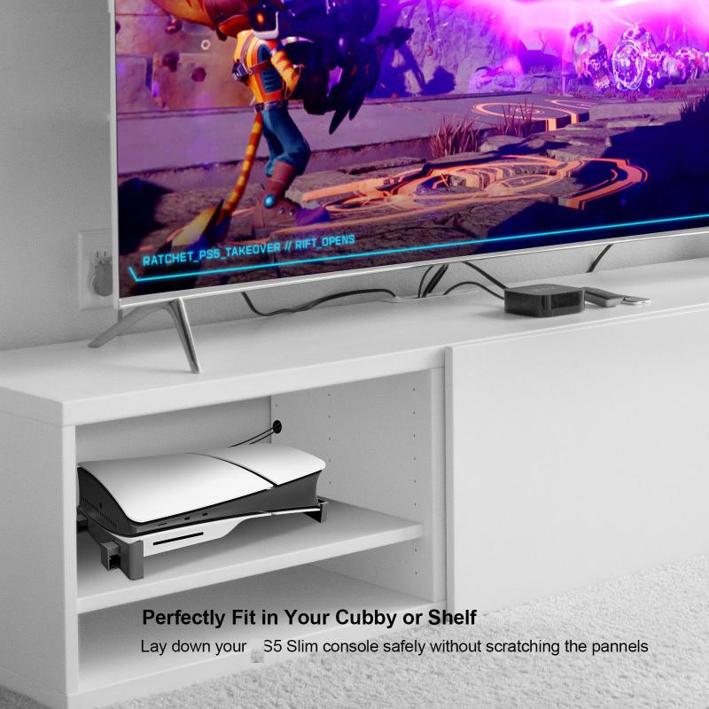 Game Console Horizontal Bracket Stand Ps5 Base Stand Compatible With Ps5 Slim/Ps5 Pro Base Holder For Ps 5 Console