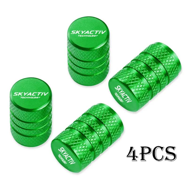 Car Wheel Tire Valve Caps Tyre Stem Covers Airdust Waterproof For Mazda Skyactiv 3 Bk 6 Gg Gh Gj Cx3 Cx5 Cx30 Cx7 Cx8 Cx9 Mx5