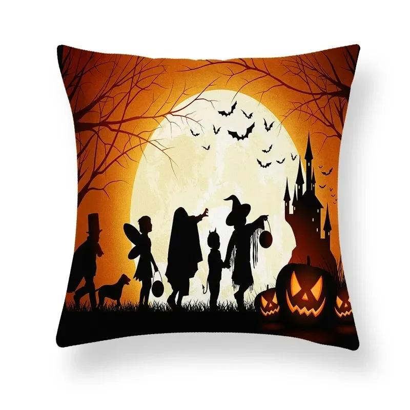 Halloween Horror Ghost Hand Pattern Office Living Room Sofa Car Decorative Pillowcase