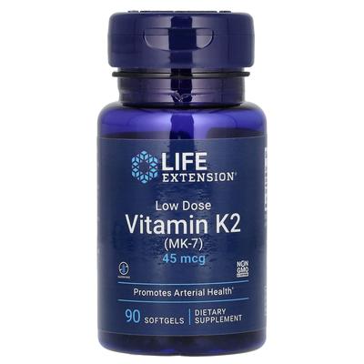 Low Dose Vitamin K2 (Mk-7), 45Mcg, 90 Softgels