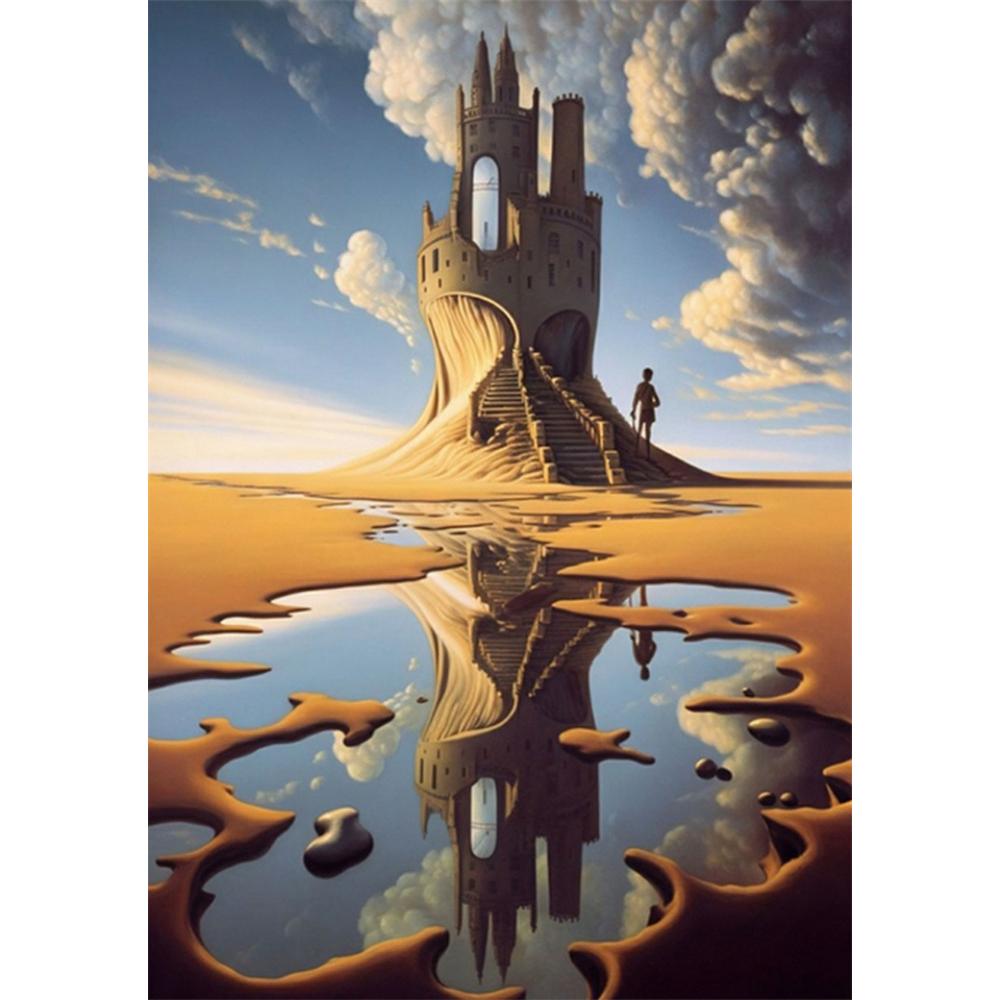 Surrealism Famous Artwork By Salvador Dali 5D DIY Art Diamond Painting Cross Stitch Pattern Pictures Mosaic Embroidery Home Deco