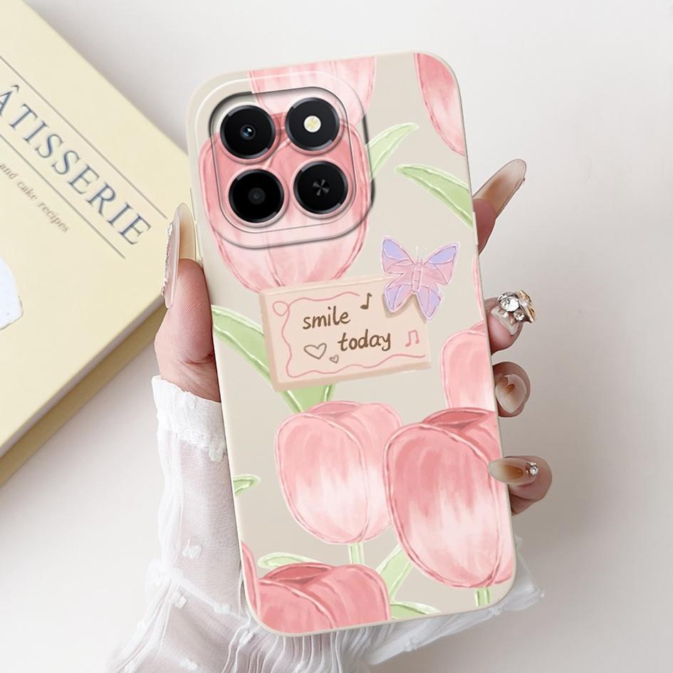 6.61" For Honor X6c 2025 Case Cute Panda Rabbit Soft Liquid Silicone Shockproof TPU Back Cover For HonroX6c Play 9C NIC-LX1 Para
