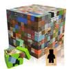 SUANES 210-Piece Magnetic Building Blocks, Minecraft-Style Magnetic Building Blocks with 10 Minifigures and an Exquisite Creeper Storage Box, DIY