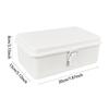 Aufbewahrungsbox aus Metall mit Deckel, blanko, Werkzeugkasten für Geschenke, Autoschlüssel, Bastelaufbewahrung