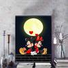 Disney Diamond Painting 5D Mickey and Minnie Moonlit Romantic Illustration Cartoon Movie Cross Stitch Embroidery Handmade Gift Home Decoration