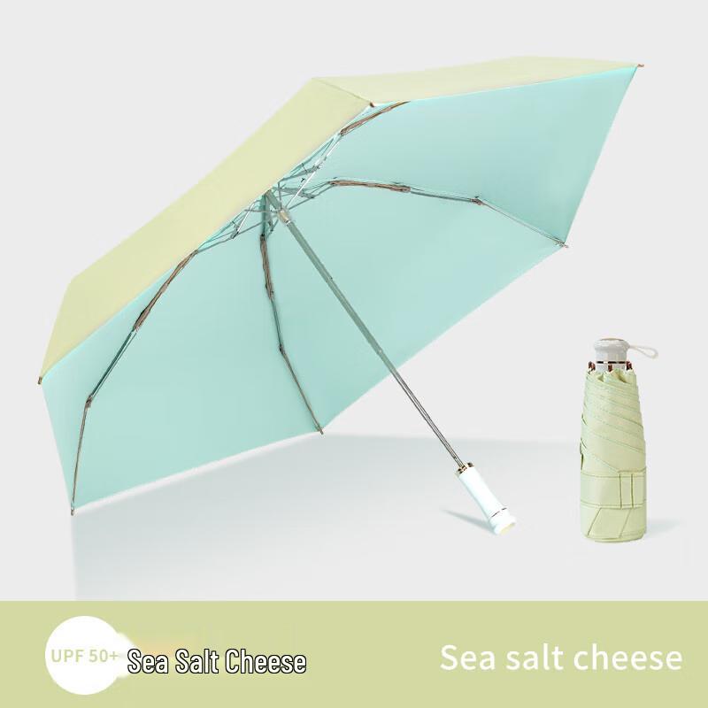 Red Leaf Compact Travel Umbrella