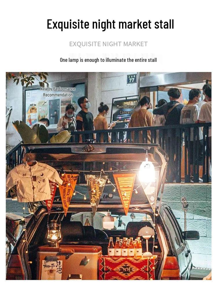 Rechargeable Solar Camping Lantern - Long Battery Life, Emergency & Outdoor Tent Light