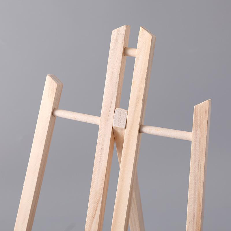 2pcs Wooden Easel For Painting,30/40/50cm Height Portable Folding Desktop Display Triangle Bracket,Art Supplies