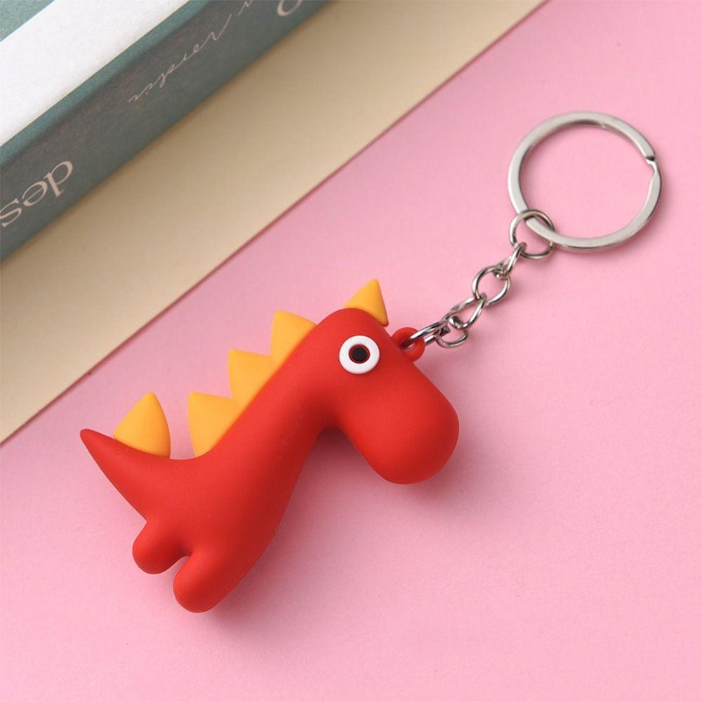 Niedlicher Schlüsselanhänger Cartoon Kleiner Dinosaurier Taschenanhänger Anhänger Hohe Qualität Mini Schlüsselanhänger