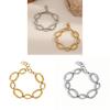 Stainless Steel Geometric Chain Bracelet For Women Summer Fashion Accessory