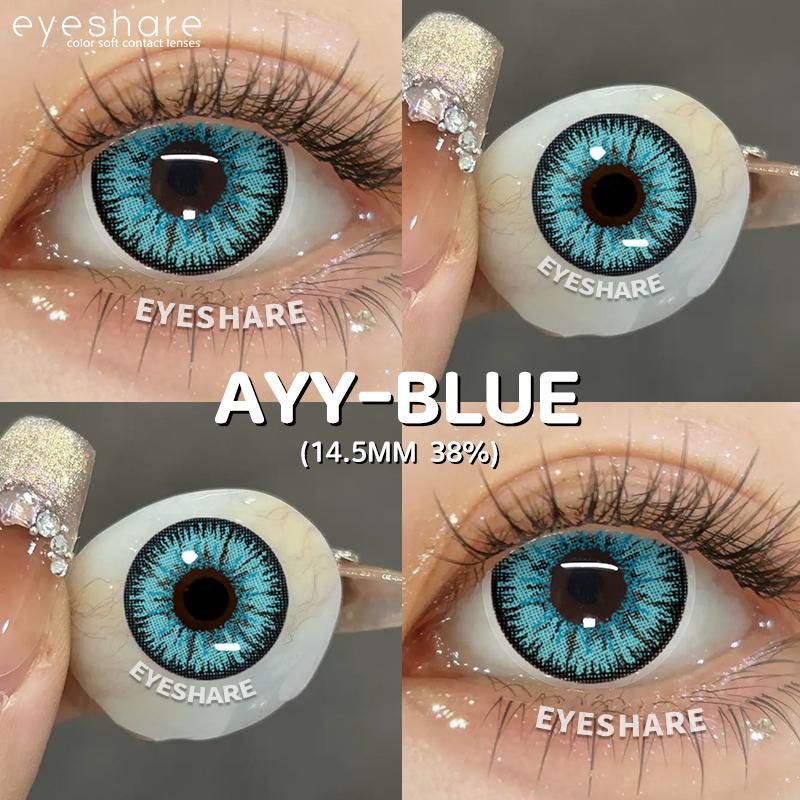 Eyeshare 1Pair Cute Cosplay Colored Contact Lenses for Halloween Anime Blue Pupil Lens Red Contact Lens Purple Colored Lenses