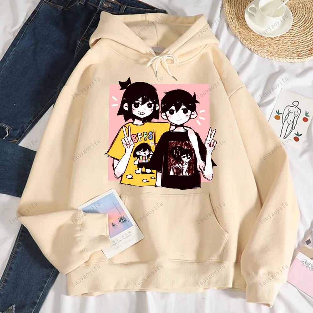 Cute Omori Hoodie Printed Sportswear Unique Style Popular Hot Selling Pullover Hip Hop Casual Classic Clothing Men Sportswear
