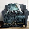 Name Custom Caribean Pirates Print Flannel Blanket High Quality Warm Comfortable Cover for All Seasons Perfect for Gifts Home Decor