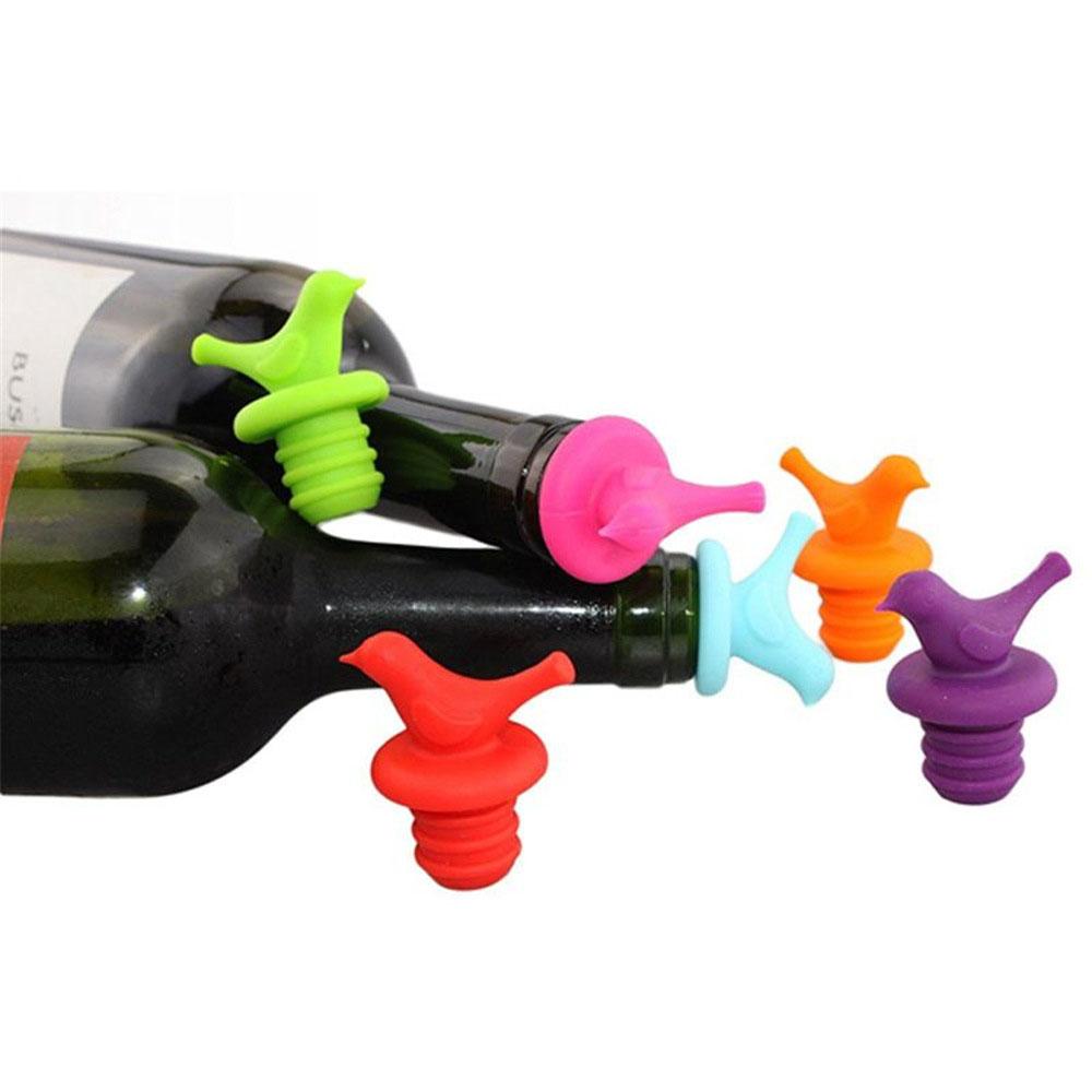 4PCS Food Grade Silicone Bottle Stopper - Wine & Beer Cap Sealer