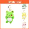 Adorable Cartoon Frog Plush Bag Charm Soft Froggy Keychain Perfect For Kids
