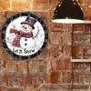 Snowman Snowflake Metal Wall Art Rustic Iron Decor Home Garden Office Holiday Christmas Halloween