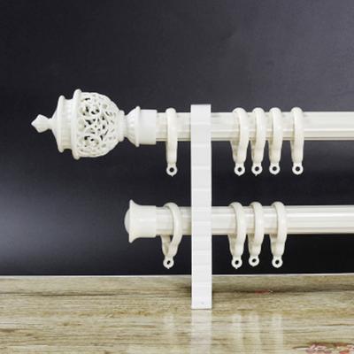 Plastik Hollow Out Dayanıklı Perde Çubuk Kapağı Perde Çubuk Başkanı Perde Aksesuarları Perdelik Ray Uçları