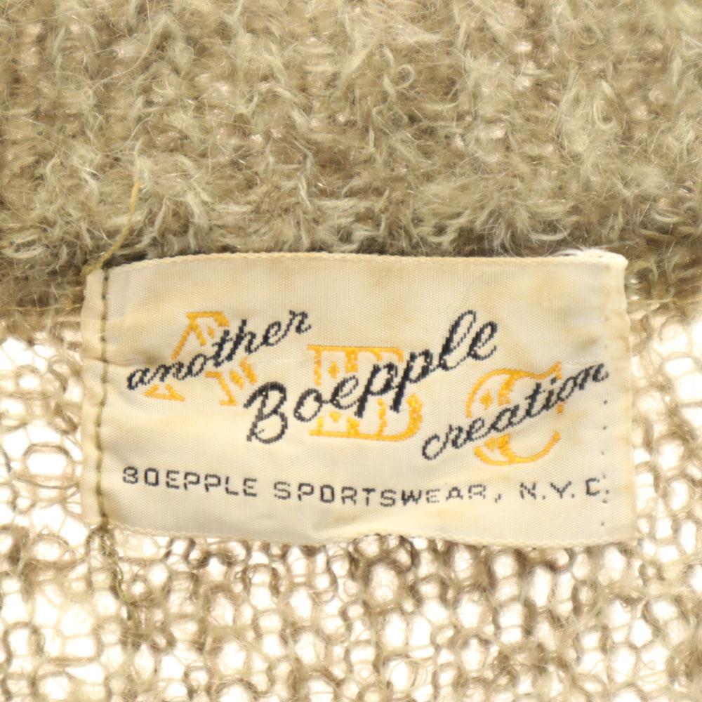 BOEPPLE SPORTSWEAR 60s Vintage Wool Blend Long Sleeve Long V-neck Sweater Women Used
