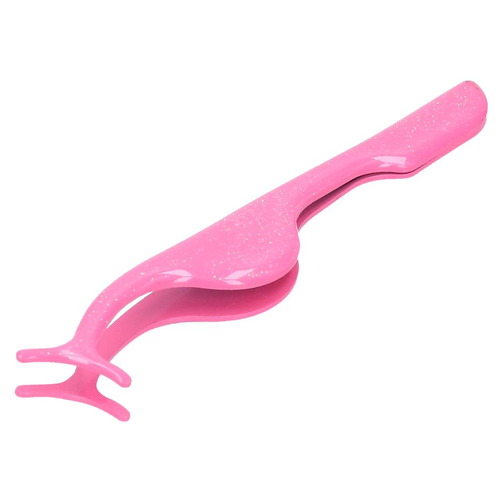 Stainless Steel False Eyelashes Auxiliary Clip Applicator False Eyelash Applicator ToolRose Red