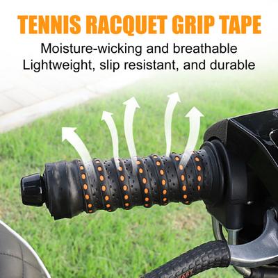 110CM Tennis Racket Grip Tape Anti-slip Sweat Absorbing Shock-proof Breathable Elastic Multifunction Fishing Rod Badminton Racquet Paddle Overgrip