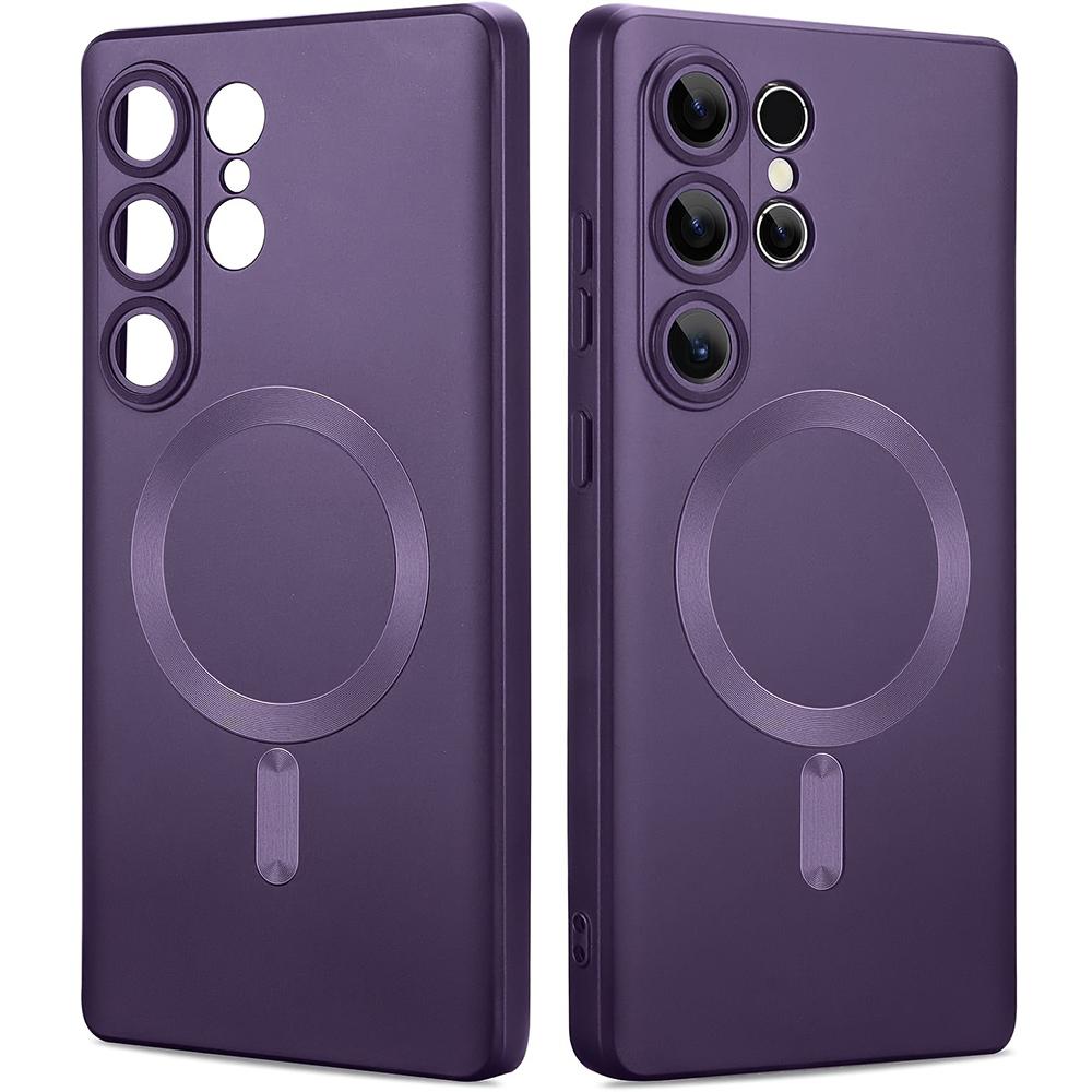 Matte Magnetic Case For Samsung Galaxy S26 S2 S24 S23 Ultra Plus S 26 Ultra Phone Cases Shockproof Soft Cover