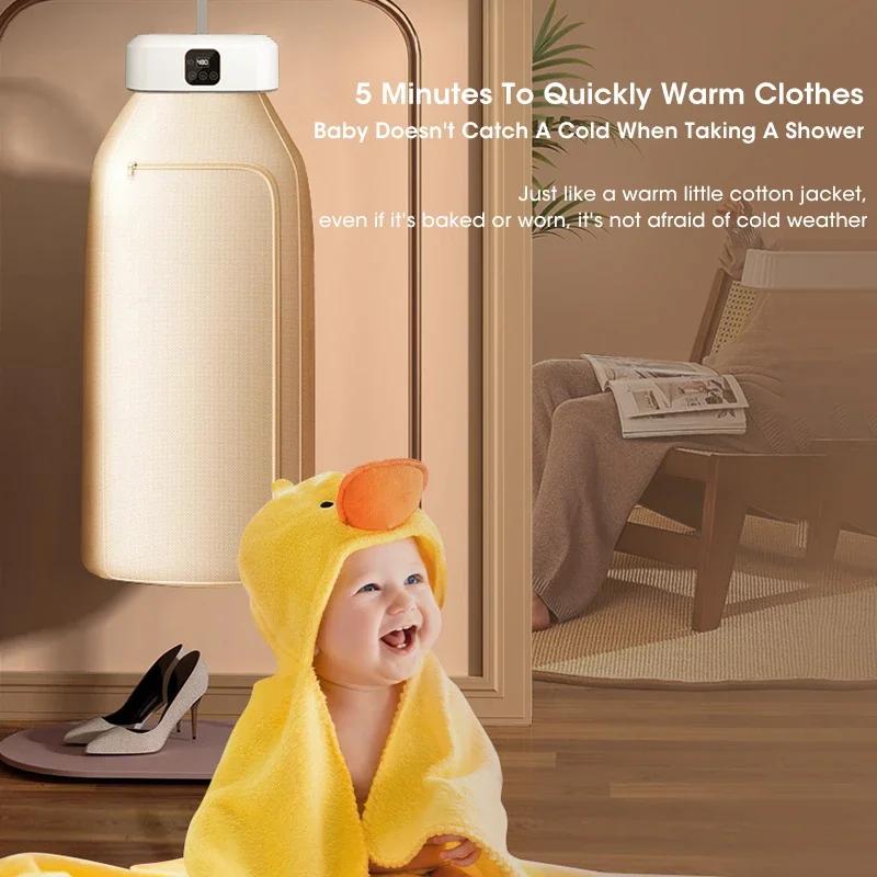 Smart Electric Dryer Portable Foldable Multifunctional Home Fast Heating Timed Clothes Drying Silent Low Energy Dryer Machine