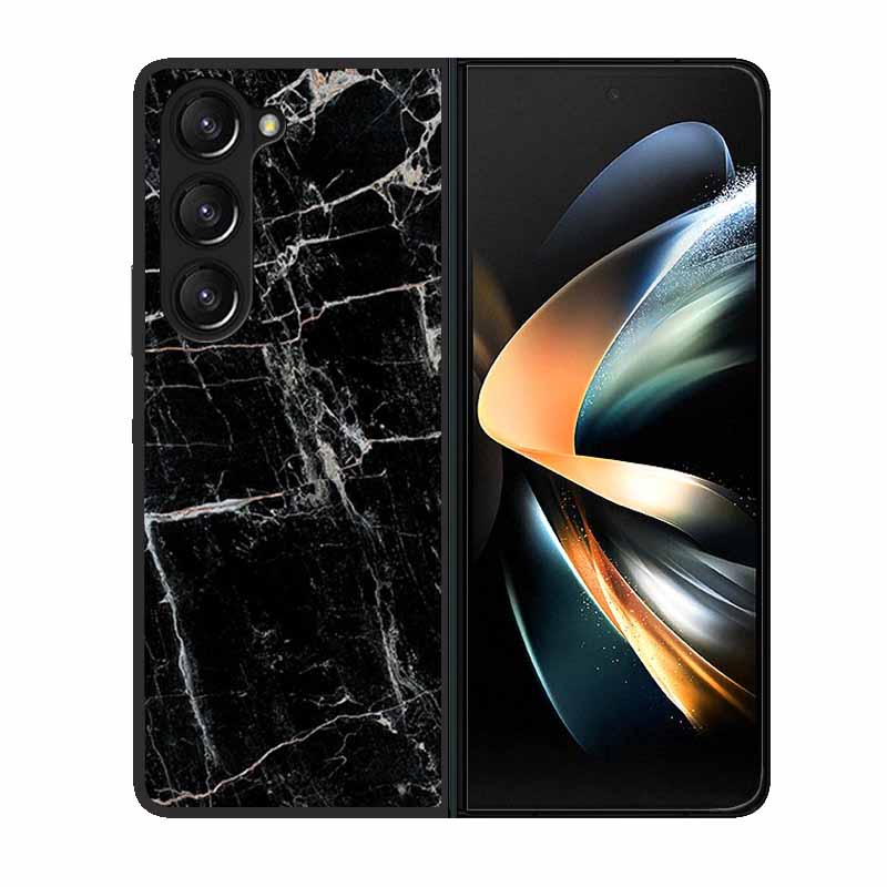 For Samsung Z Fold 6 Phone Case Cover Wolf Black Plastic Hard Back Cover Case For Samsung Galaxy Z Fold6 Fold 4 3 2 5 Case Funda