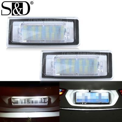 2Pcs Für TT 8N 1999-2006 Auto Hinten Weiße LED Lizenz Nummer Platte Lichter Canbus Auto Parkplatz tag Lampen