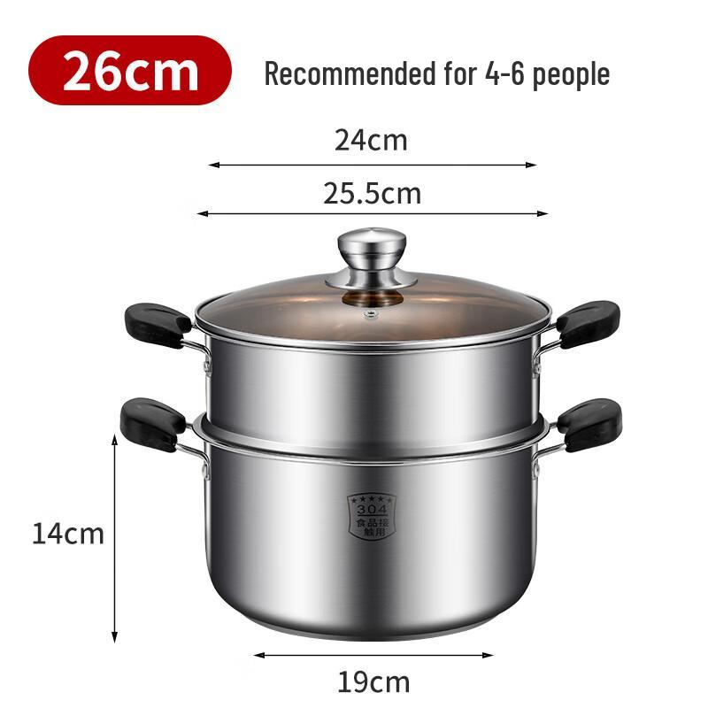 DUTRIEUX 304 Stainless Steel Multi-Purpose Pot with Steamer