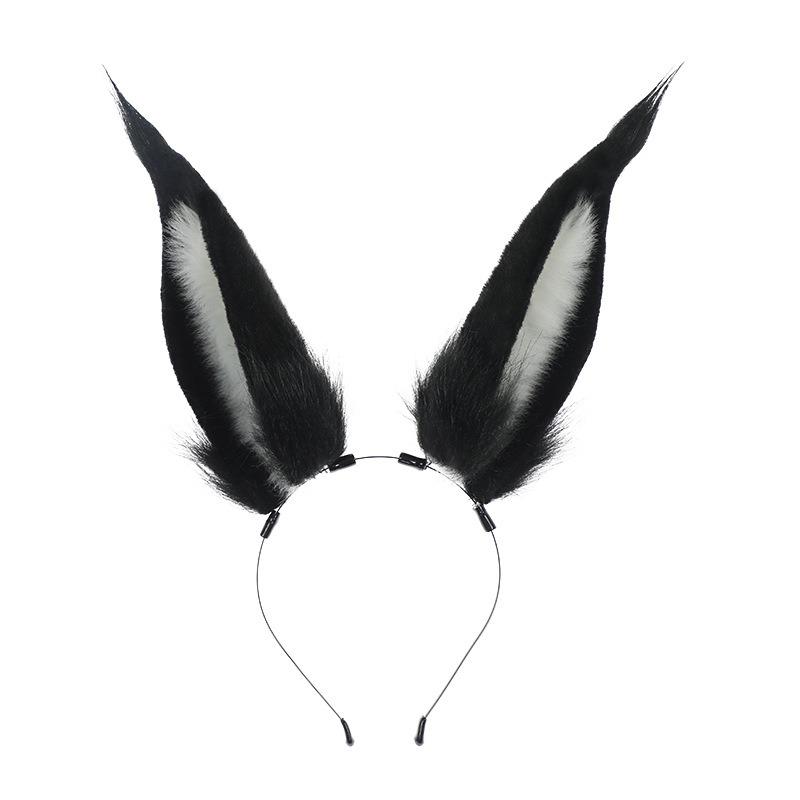 Handmade headband simulation animal ear headgear Comic-Con performance hair accessories cos props Vieira rabbit ear headband