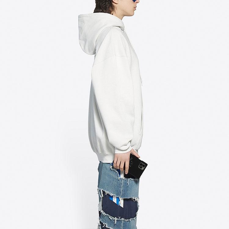(WMNS) Balenciaga FW21 Political Campaign Printing Hoodie White Women's 578135TKVI99084
