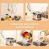 Stainless Steel Strainer Pasta Drainer Pasta Strainer Tool Inline Handle Pot Strainer - DD01