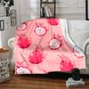 1pc Dragon Fruit Pattern Print Blanket   Lightweight Flannel Throw Blanket For Sofa, Bed, Living Room, Office, Outdoor Travel, Camping