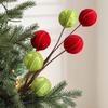 Flocking Lollipop Christmas Foam Ball Simulated Flower Arrangement Christmas Flowers Xmas Tree Decorations