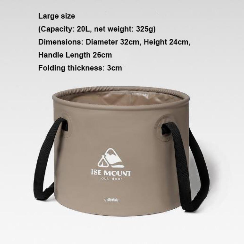Round Travel Camping Folding Bucket Multi-functional Fishing Bucket New Outdoor Water Bucket