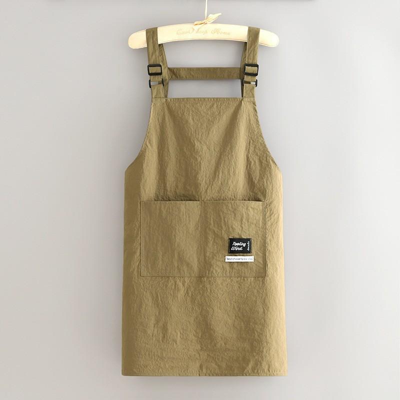 Fashion Anti-splashing Apron Kitchen Household Simple Apron Waist Women Wear-resistant Work Baking Overalls Men