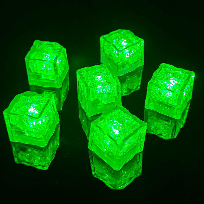 LED Seven-Color Flashing Ice Cubes: Light-Up Toys for Bars & Parties