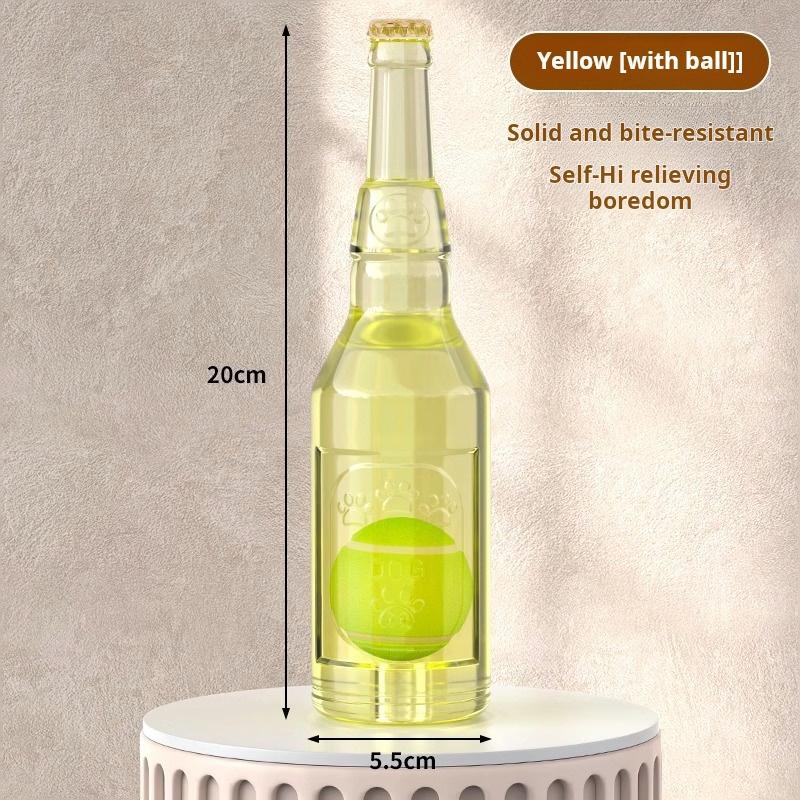 Dog Toy Bottle Sound Chew Ball Pet Toys Interactive Ball For Big Dog Small Dog Pet Training Tennis Bottle Pet Supplies