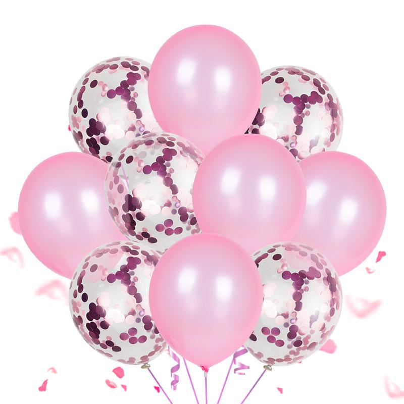 Decorative Latex Confetti Balloons Set for Birthdays and Weddings