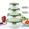 Plastic Refrigerator Storage Containers with Airtight Lids Fits Containers Suitable for Lunch Box, Bento Box, Fruits, Vegetables, Meat, Eggs Organizer