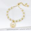 Hot Sale Zircon Shell Mother Theme Copper Bead Pearl Chain Bracelet Fashion for Women Mom Holiday Mother's Day Jewelry Gift