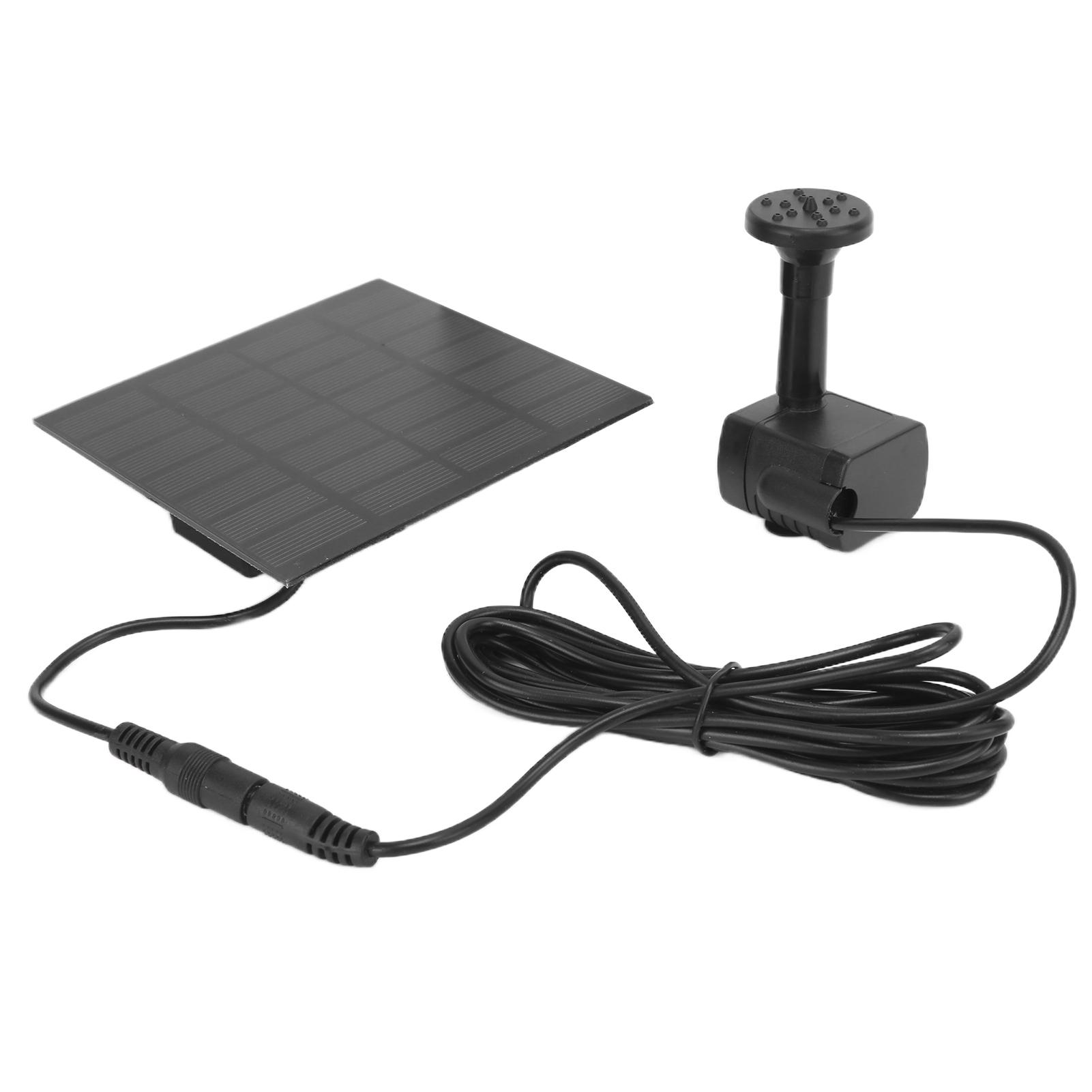 Solar Fountain Pump Powered Water Floating Sprinkler for Bird Bath Garden Fish Tank