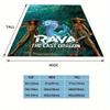 1pc Raya and The Last Dragon Printing Blanket - Soft, All-Season Throw for Living Room, Bedroom,Personalized Gift with Adorable Cartoon Design