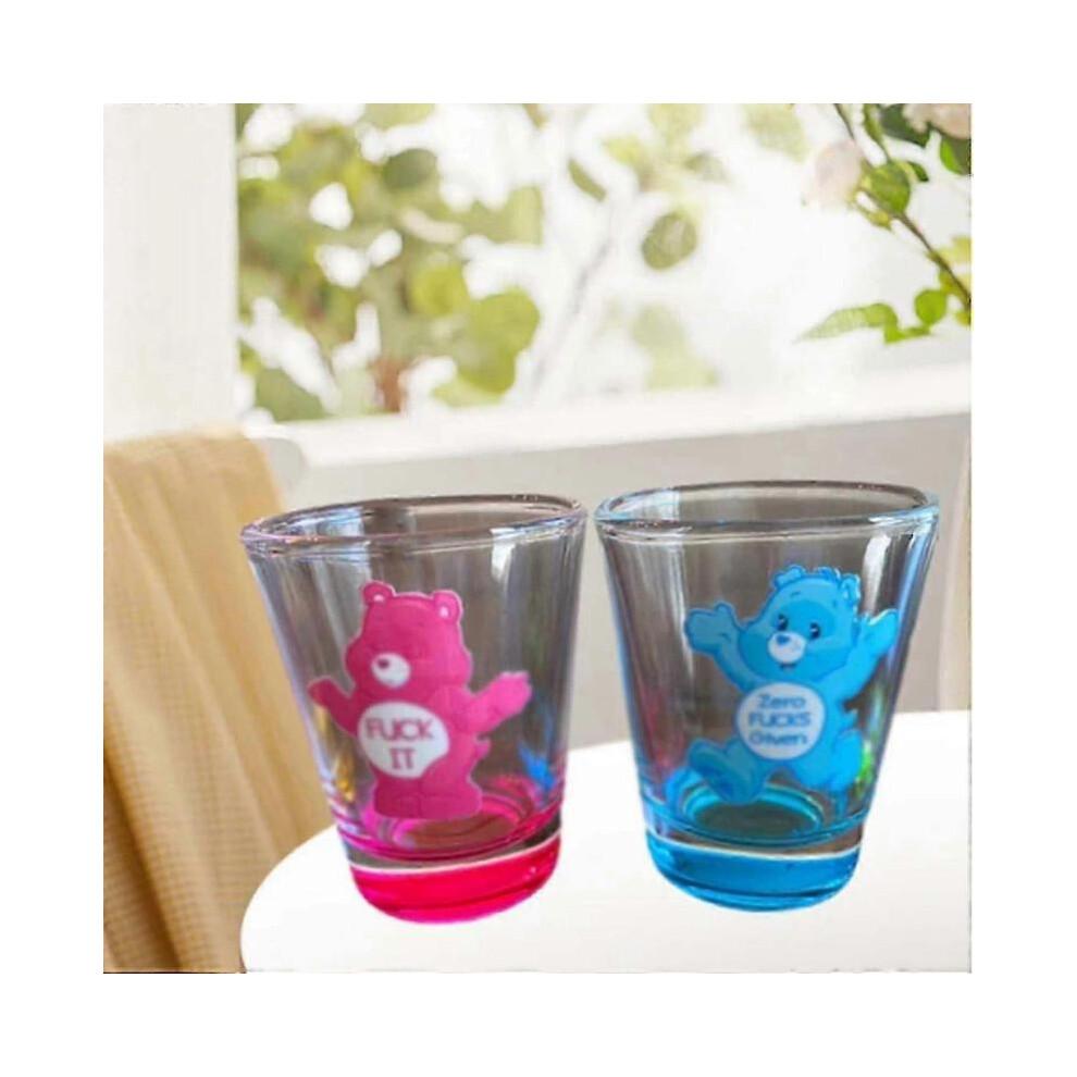 Swear Bears Shot Glasses Set - 6 Pcs Insulated Shot Glasses for Cocktail, Whiskey, Travel, Bar, Christmas Gift x