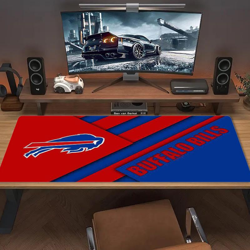 Buffalo Bills Color Mouse Pad Large Gaming Table Cushion Non-slip Laptop Tablet Big Mousepad XXL Mat Mini PC Playmat With Lock Edge